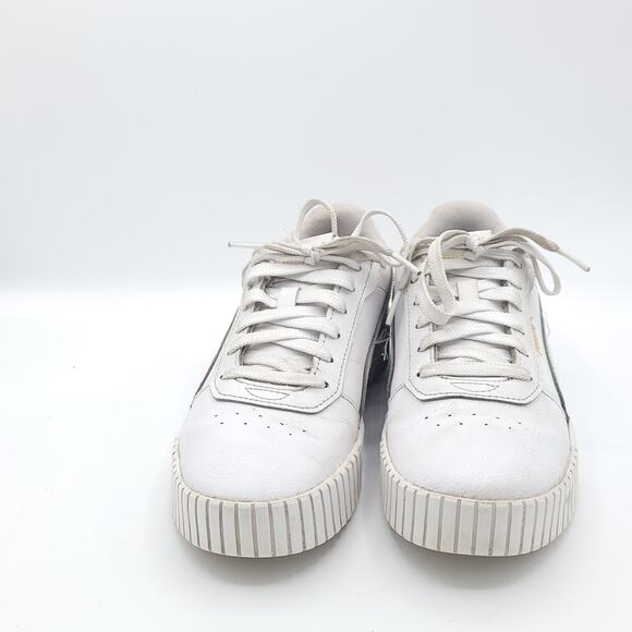 Puma carina 391732-01 white gold womens size 7.5 - Picture 7 of 10